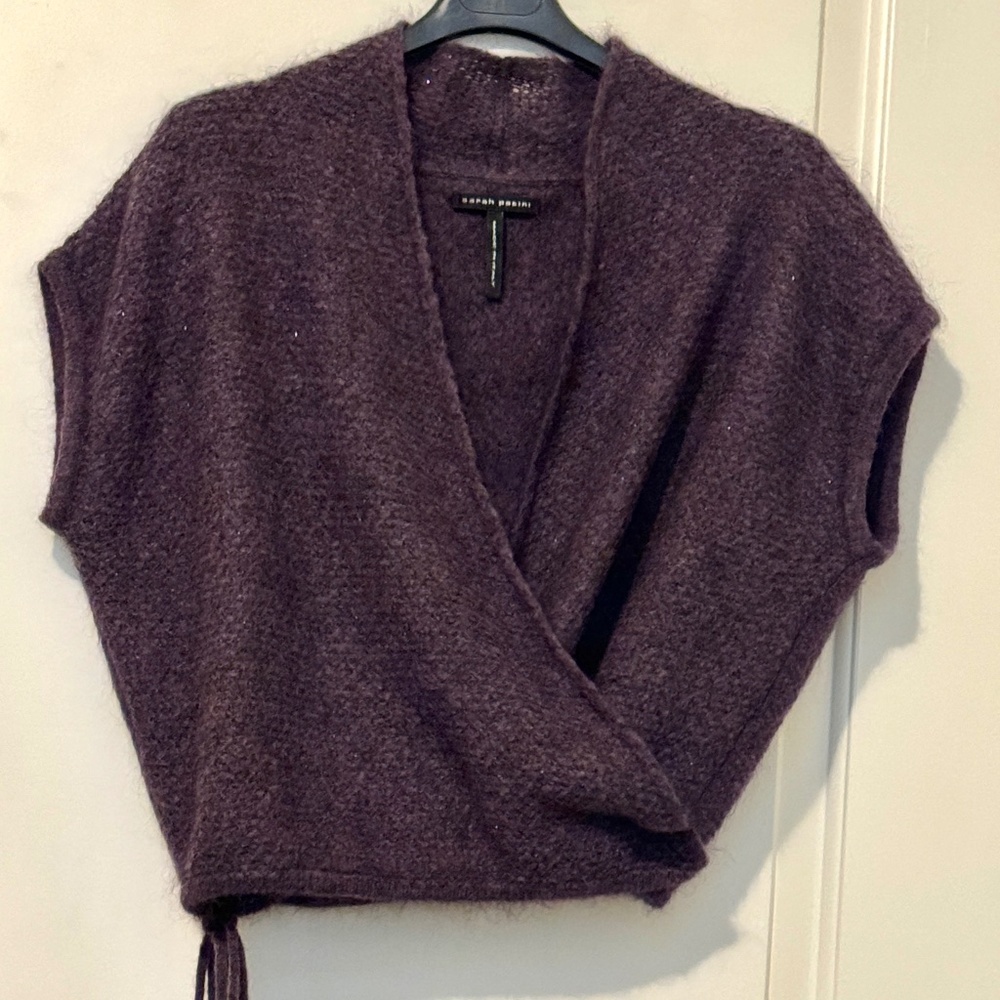 Sarah Pacini Sleeveless Cardigan